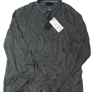 Denim & Flower Monochrome Geometric Shirt